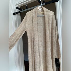 Faded Glory Women's Cream Open Sweater Cardigan. Size Small.